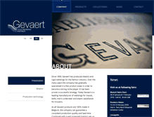 Tablet Screenshot of gevaertband.be